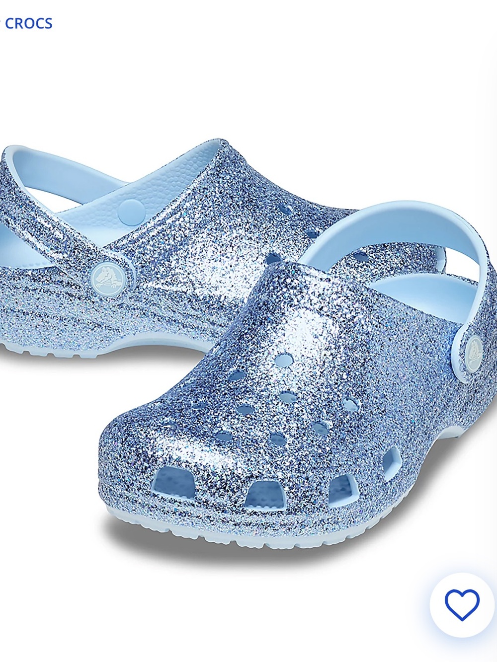 NWT crocs Kids' Classic Chunky
Glitter Clog PSGS Sz J1